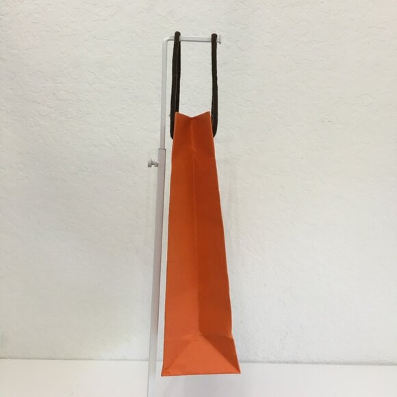 Hermes Shopping Bag 11.25" x 8" x 3.25" Orange Paper Gift Bag Authentic - Picture 8 of 16